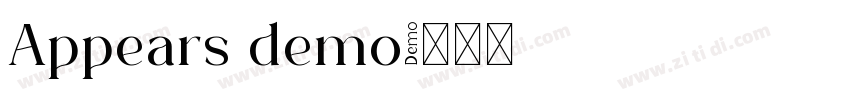 Appears demo字体转换
